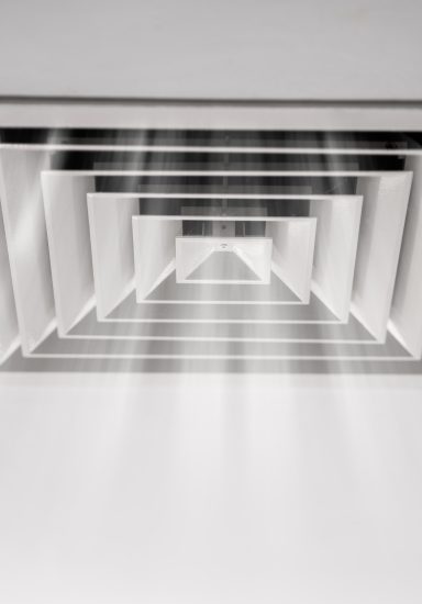 Home Room Ceiling Ventilation. Modern Interior Air Vent